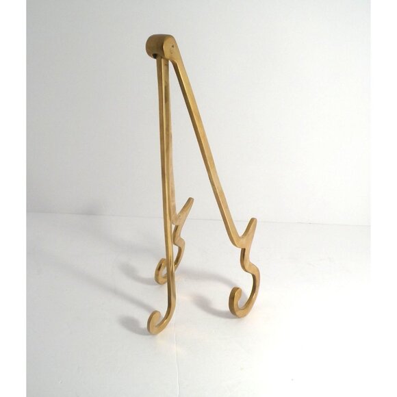 Vintage Brass Easel Stand Holder Ornate Design For Art Books Or Display - Picture 2 of 8